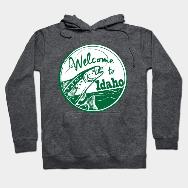 Idaho Fly Fishing Hoodie by GrumpyDog